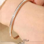 اسواره الكريستال ذهبي-فضي