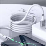  كابل USB مغناطيسي لون ابيض